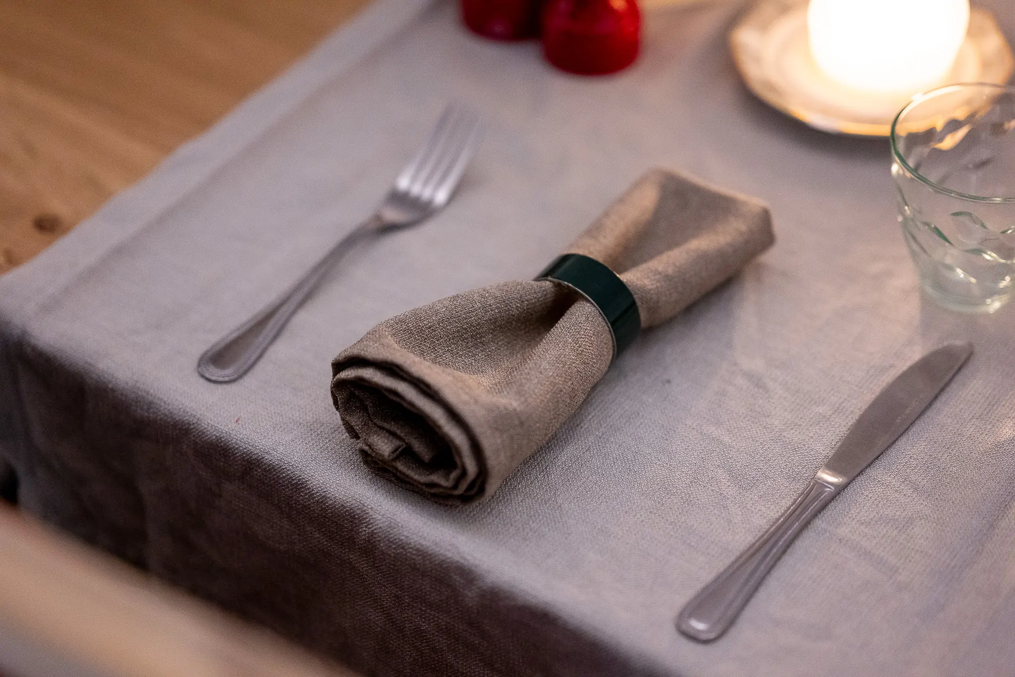 a dining table in the breakfast room