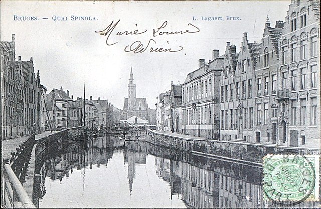 A drawing of Bruges