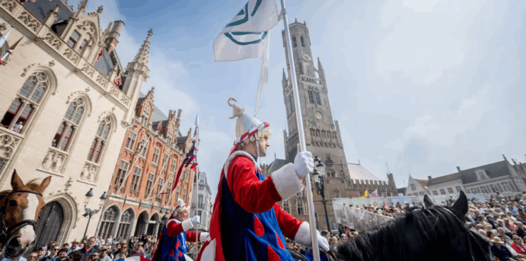 De heilige bloedprocessie in Brugge